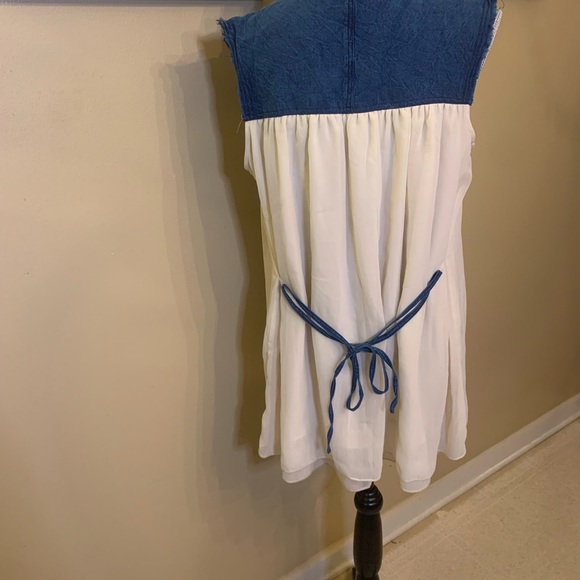 Denim Babydoll Dress sz.L - Picture 2 of 3